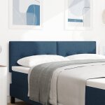 Tte de lit capitonne bleue 160 cm en tissu