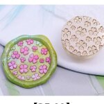 Tte de timbre d'avertissement de banc rtro, cuivre, laiton, fleur de fruit mignonne, bancs de scrapbooking, ...