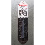Thermometre kawasaki moto motard 28x7 cm nostalgic art deco maison