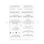 Timbres - poste allemands transparents pour scrapbooking, caoutchouc de silicone transparent, dcor d'album ...