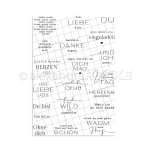 Timbres - poste allemands transparents pour scrapbooking, caoutchouc de silicone transparent, dcor d'album ...