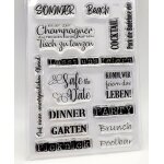 Timbres - poste allemands transparents pour scrapbooking, caoutchouc de silicone transparent, dcor d'album ...