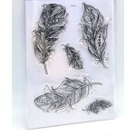 Timbres - poste allemands transparents pour scrapbooking, caoutchouc de silicone transparent, dcor d'album ...