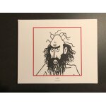 Tintin - personnage / fakir lotus bleu - 19, 5x24cm - affiche / poster envoi en tube