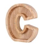 Tirelire en bois avec 26 lettres anglaises, pot d'économie d'argent, boîte de rangement pour pièces de ... Tirelire en bois avec 26 lettres anglaises, pot d'économie d'argent, boîte de rangement pour pièces de ...