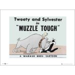 Titi et grosminet - muzzle tough - 40x50cm - affiche / poster envoi en tube