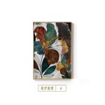 Toile d'art abstrait peinture de fleurs, ligne moderne, plantes florales de luxe, dcoration murale de ...