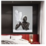 Toile d'art africain pour femmes, couleur chair, noire, aigle blanc, affiches murales et imprimés, images ... Toile d'art africain pour femmes, couleur chair, noire, aigle blanc, affiches murales et imprimés, images ...