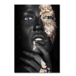 Toile d'art africain femme noir et or, peintures, affiches et imprimés scandinave, images d'art mural ... Toile d'art africain femme noir et or, peintures, affiches et imprimés scandinave, images d'art mural ...