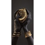 Toile d'art africain avec des mains noires tenant des bijoux, peintures sur le mur, affiches et imprims ...