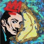 Toile d'art avec graffiti salvador dali, peinture moderne abstraite, affiches imprim�es, images d'art ...