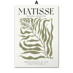 Toile d'art mural abstrait avec feuilles de palmier, soleil, boho, affiches et imprim�s nordiques, images ...