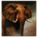 Toile d'art mural abstraite avec eléphant africain, peinture a l'huile sur toile, affiche d'images d'animaux ... Toile d'art mural abstraite avec eléphant africain, peinture a l'huile sur toile, affiche d'images d'animaux ...