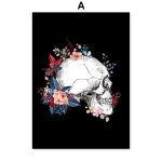 Toile d'art mural avec anatomie du cur et du cerveau, affiches et imprims nordiques en noir et blanc ...