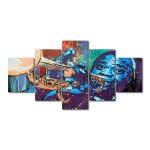 Toile d'art mural hd sans cadre, peinture sur toile, photos de musiciens de jazz, affiche nordique pour ...