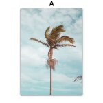 Toile d'art mural en pierre d'arbre de plage de mer, affiches et imprimés nordiques, images murales de ... Toile d'art mural en pierre d'arbre de plage de mer, affiches et imprimés nordiques, images murales de ...