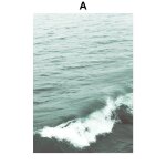 Toile d'art mural avec vague de cocotier, voiture, nature de plage, affiches et imprim�s nordiques, photos ...