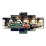 Toile d'art mural de voiture antique sans cadre, peinture, affiches et imprims nordiques, photos murales, ...