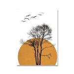 Toile d'art murale avec citation de fleur d'arbre de soleil, citation calme, affiches et imprim�s nordiques, ...