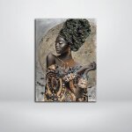 Toile de femme noire africaine, tableau abstrait, affiches murales africaines, affiches et imprimés d'art, ... Toile de femme noire africaine, tableau abstrait, affiches murales africaines, affiches et imprimés d'art, ...