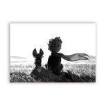 Toile imprimée avec le petit prince et le renard, affiche d'art, décor mural pour chambre d'enfant sans ... Toile imprimée avec le petit prince et le renard, affiche d'art, décor mural pour chambre d'enfant sans ...