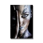 Toile noire cool pour femmes, affiches et imprims africains modernes, tableau d'art mural pour salon, ...