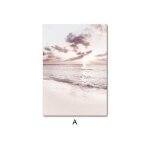 Toile de peinture de paysage de nature scandinave, coucher de soleil, herbe, oiseau, plage, affiche imprimée, ... Toile de peinture de paysage de nature scandinave, coucher de soleil, herbe, oiseau, plage, affiche imprimée, ...