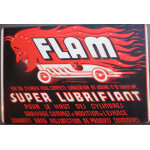 Tole decorative hot rod flam super lubrifiant 30x20 cm plaque m�tal