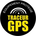 Traceur gps - 5cm - sticker / autocollant