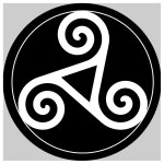 Triskel breton - 5 cm - sticker / autocollant