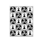 Triskle et drapeau breton (20 fois 5cm) - sticker / autocollant
