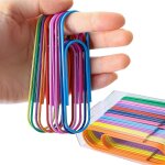 Trombones colors de 100 mm grand, photway pack de 30 trombones gants enduits de vinyle brillant pour ...