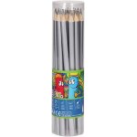 Tts lot de 24 crayons de couleur avec profil triangulaire argent