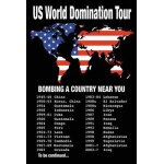 Us world domination tour - - affiche / poster envoi en tube