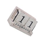 Vintage decor office calendar desktop decor blocks calendar desk calendar perpetual calendar antiqu