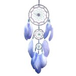Violet dream catcher plume dream catchers pour chambre a coucher dream catcher pour tenture murale decor ...