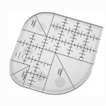 Xs curved corner cutter rule acrylic diy crafts patchwork sewing template