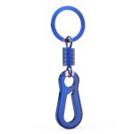 Ykeychain1 - cls universel bleu fonc pour moto, bricolage de pices automobiles, etui pour couvercle ...