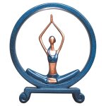 Yoga fille figurine dcorative dames statue dcoupe beaut rsine anneau pour porche table top 1 pice ...