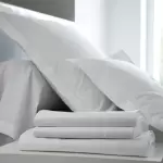 Drap housse uni percale spcial relaxation / lit electrique - blanc des vosges 140x190