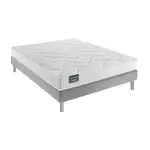 Ensemble dunlopillo floral sommier confort ferme 160x200