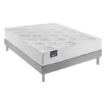 Ensemble dunlopillo lotus sommier confort ferme 160x200