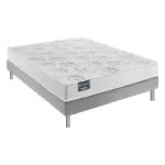 Ensemble dunlopillo lys sommier confort ferme 140x190