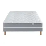 Ensemble matelas botaniste 100% latex + sommier base morpho 140x190