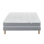 Ensemble matelas douces nuits aline 598 ressorts ensach�s + sommier base ferme 140x190