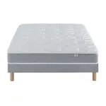 Ensemble matelas douces nuits cicareve - 667 ressorts ensachs + sommier base morpho 140x190