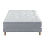Ensemble matelas douces nuits laly 100% latex + sommier base morpho 140x190
