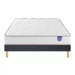 Ensemble merinos morning routine - 580 ressorts ensachs + sommier confort medium 160x200