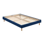 Sommier démontable merinos self kit - chiné bleu nuit 90x200 Sommier démontable merinos self kit - chiné bleu nuit 90x200