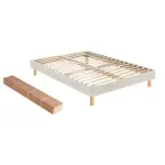 Sommier d�montable merinos self kit taupe 160x200